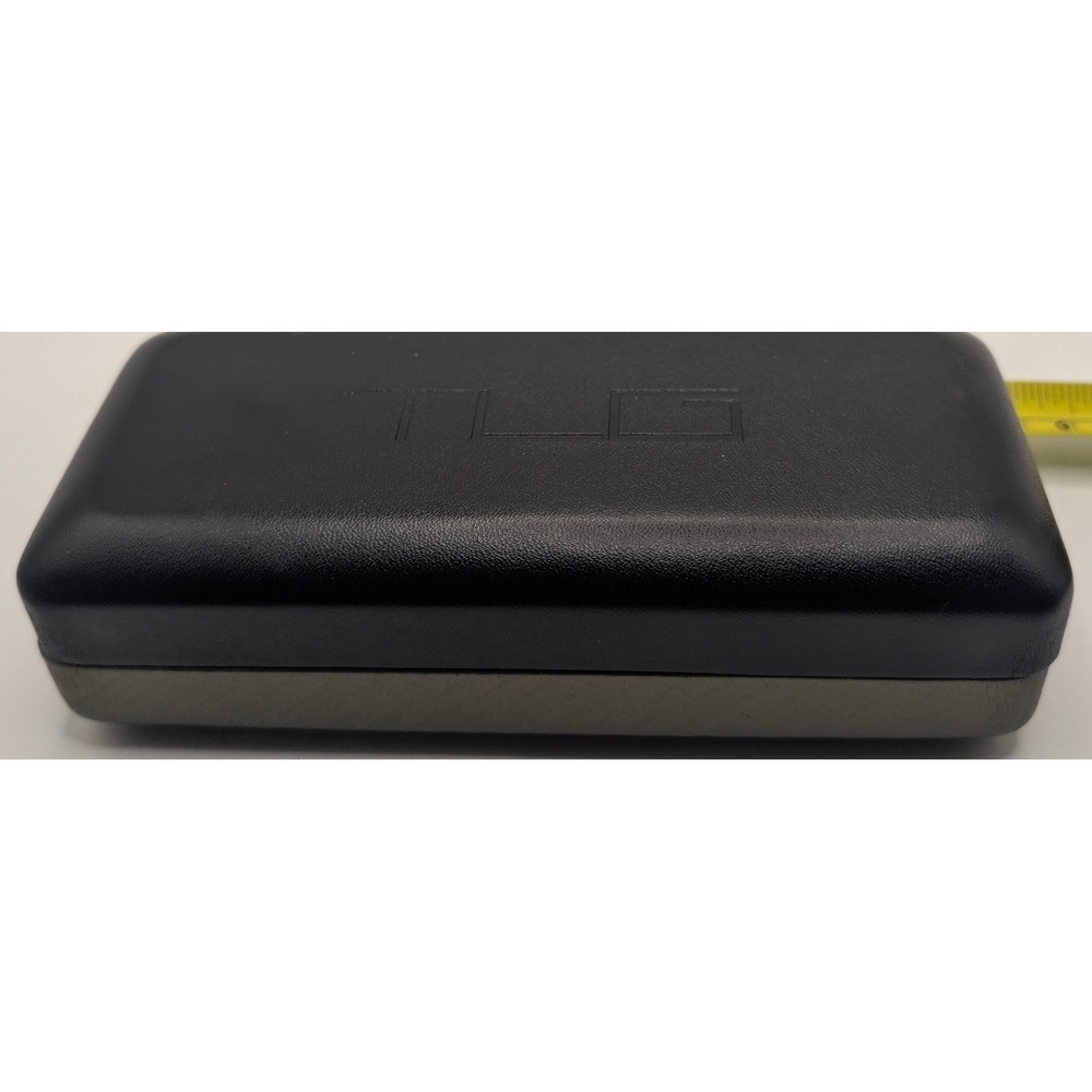 TLG Eyeglass Case Black Carbon Fiber Hard Shell Thin Light Glasses